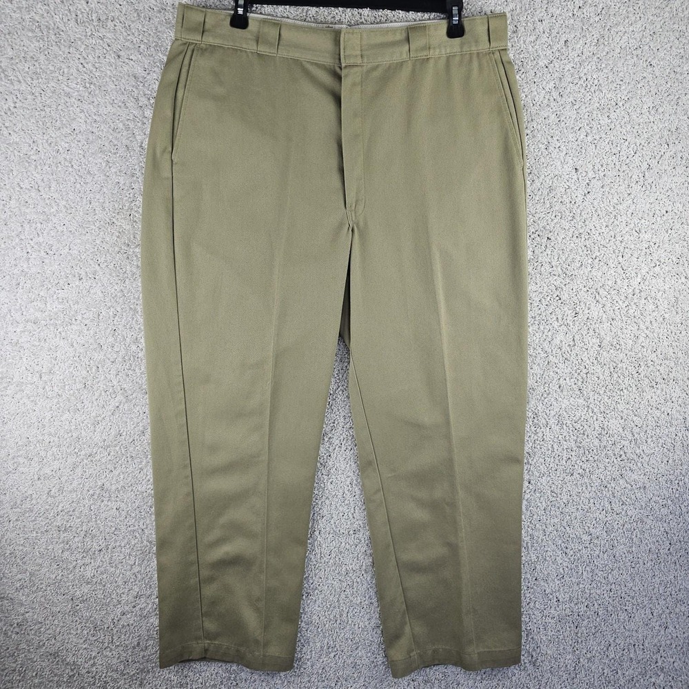 Vintage 90s‎ Dickies Pants Mens 40x30 Khaki Skater Work Chino 90s Made USA